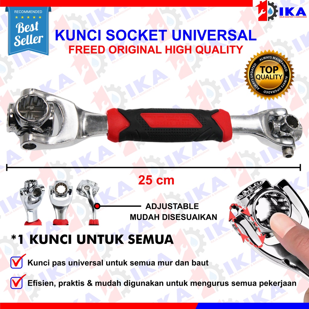 FREED ASLI KUNCI SERBAGUNA 48 IN 1 TERBARU WRENCH / PERKAKAS BENGKEL MUR BAUT ALL IN ONE