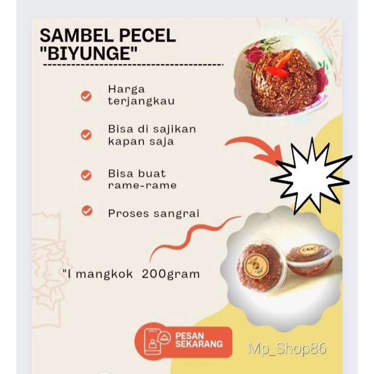

Sambal Kacang/Sambel Pecel Kacang Sangrai Asli Cilacap