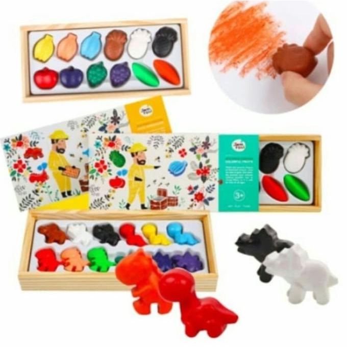 

Jar Melo Beeswax Crayon - Cute Dinosaurus 12 Color