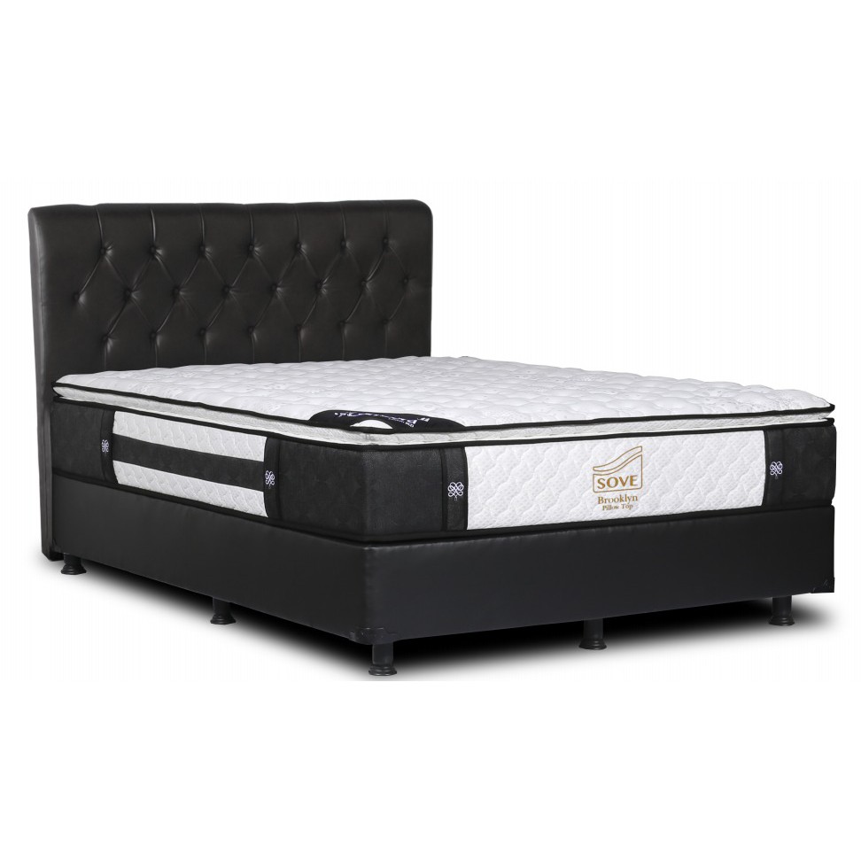 

JYSK Kasur Mattress Sove Brooklyn Divan Paris Headboard Monaco 200x200