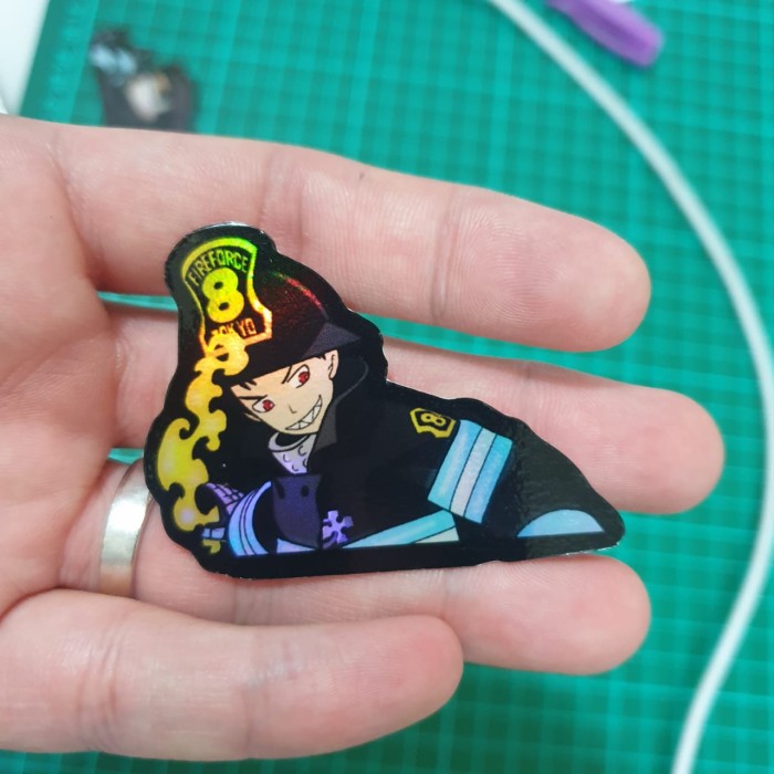 

Sticker Hologram Anime - PSH119 - Shinra Kusakabe - Fire Force