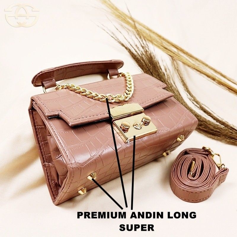 PREMIUM TAS ANDIN LONG BAGUETTE TAS SELEMPANG WANITA - MICRO