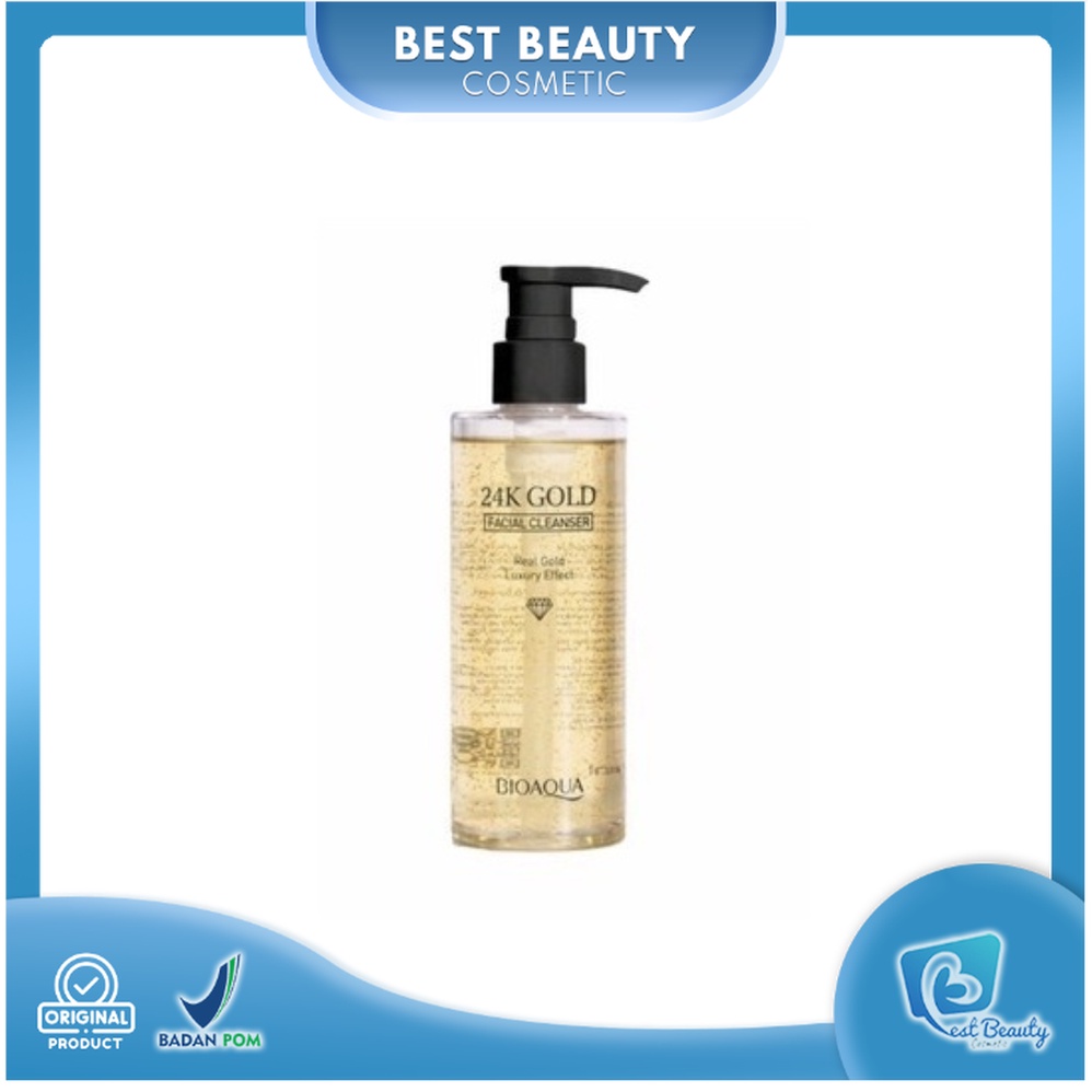 ★ BB ★ BIOAQUA Face Wash 24K Gold Facial Cleanser Pembersih Wajah 200ml - BIO AQUA 【BPOM】