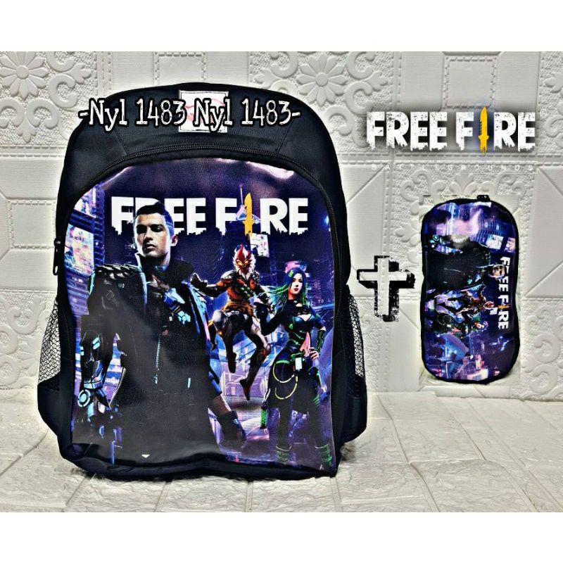 Fireefire paket Hemat Ransel anak karakter gaming 5in1