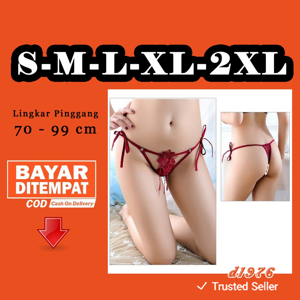d1976 Sexy G String Big Size S M L XL 2XL Celana Dalam Wanita CD Jumbo GString Underwear H188
