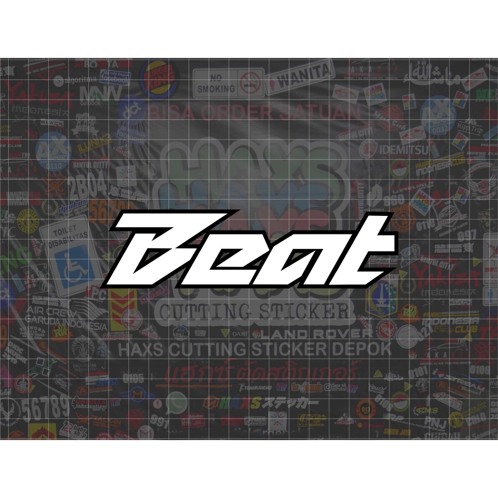 Cutting Sticker Beat Ukuran 15 Cm Untuk Motor