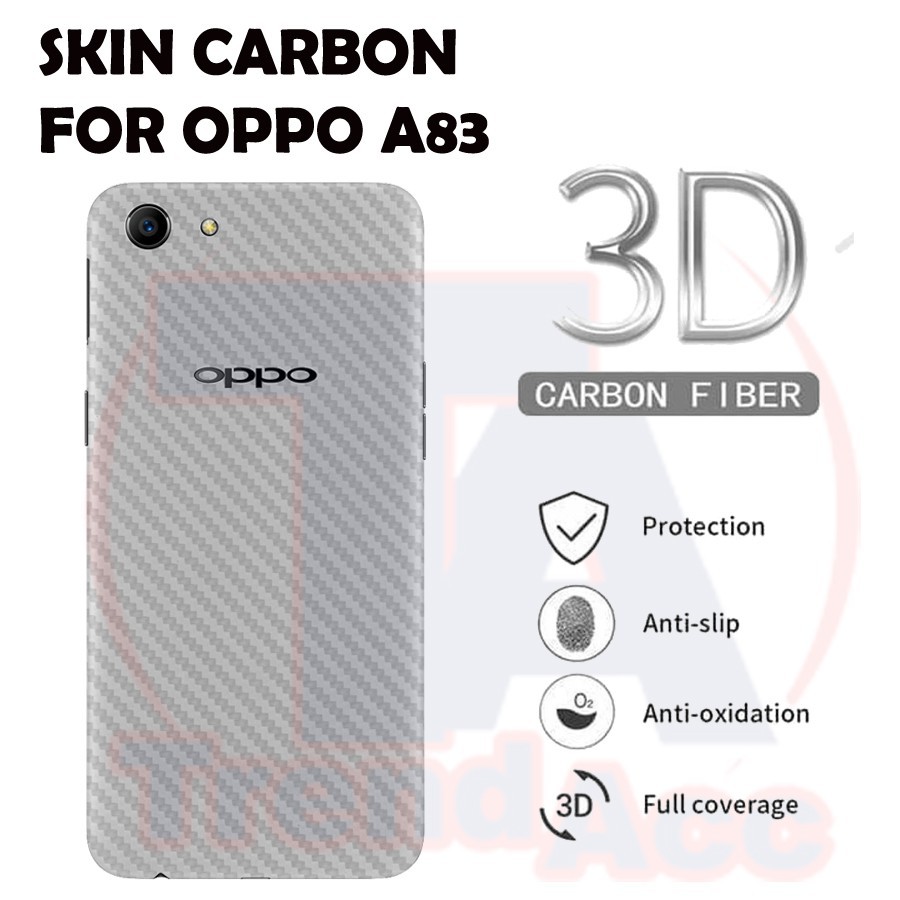 Back Skin Carbon Oppo A83 - Skin Carbon Oppo A83