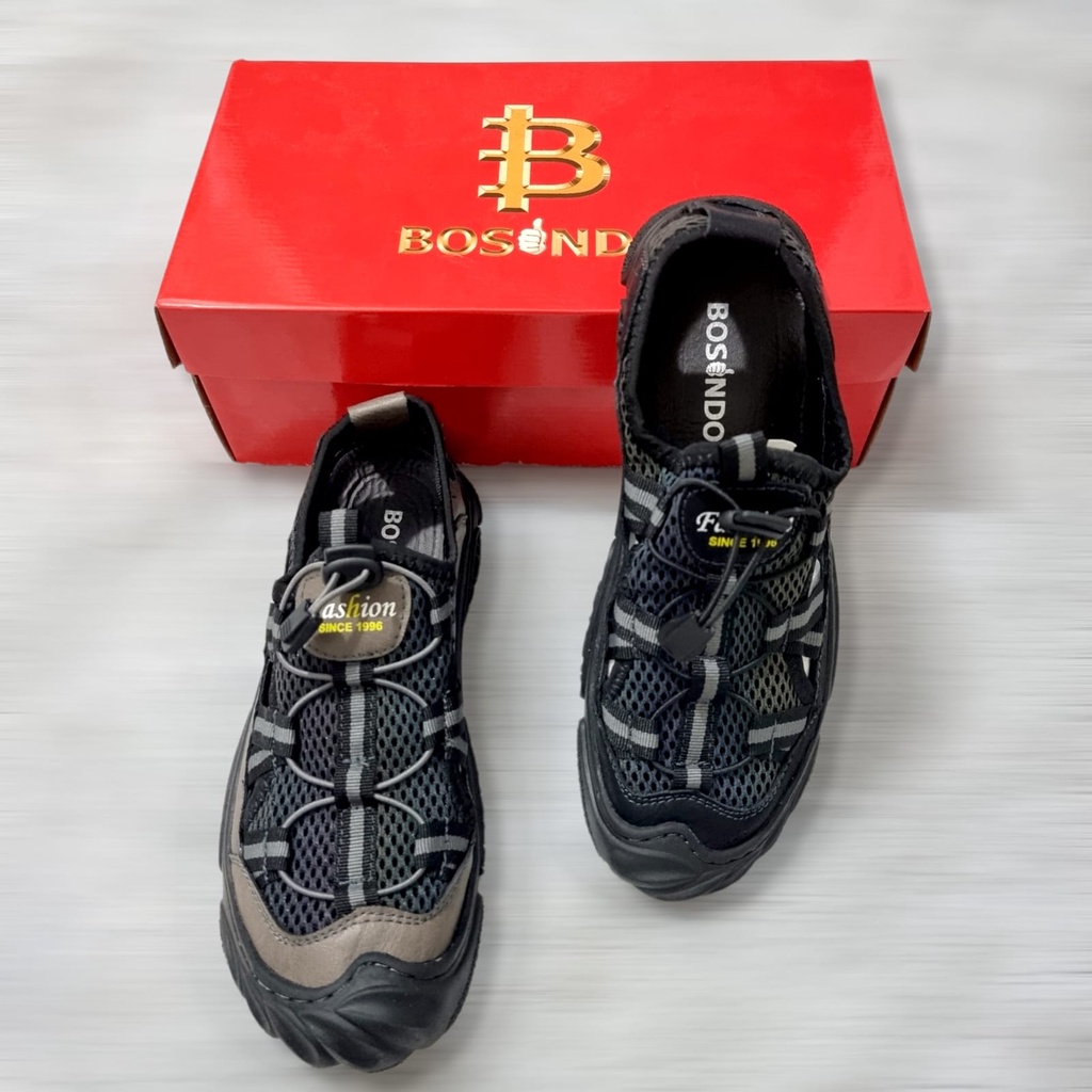 BOSINDO✔ B28 sendal gunung hiking pria kulit import/sepatu sneakers gunung hiking pria  impor