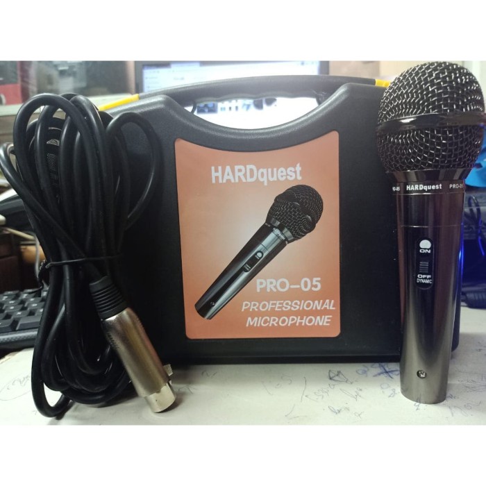 Mic Kabel Karaoke/ Microphone Profesional HARDQUEST PRO-05