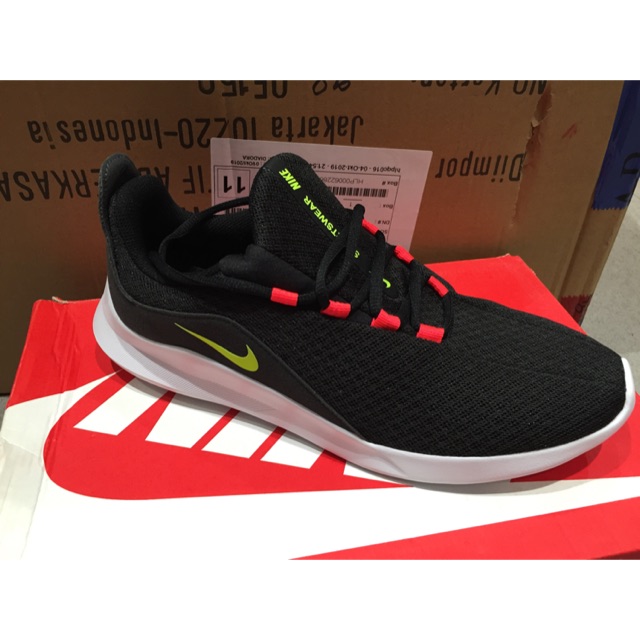 SALE Nike Viale Black Original Sepatu Olahraga Running Fitness Gym Pria
