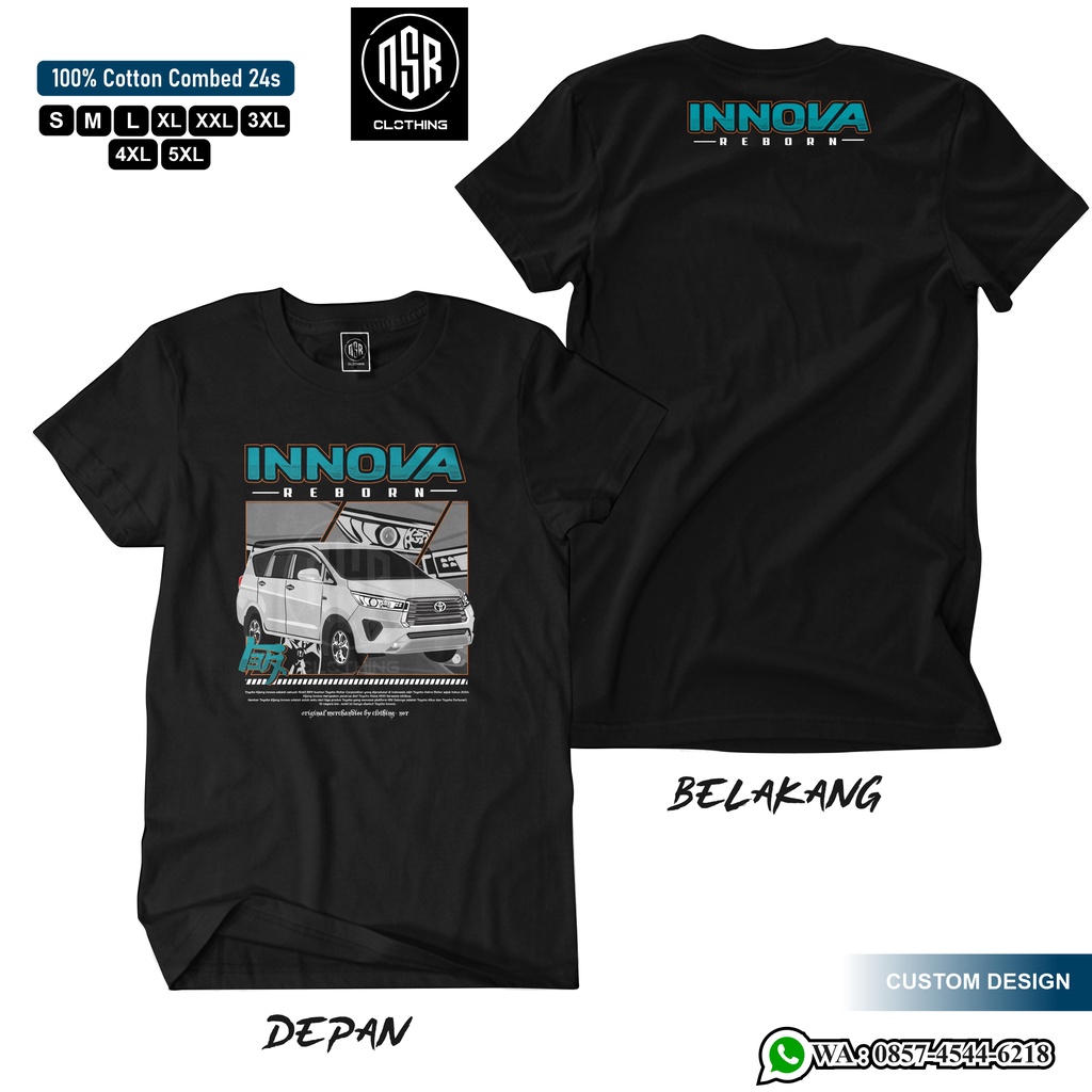 T-shirt toyota innova /baju innova /baju komunitas