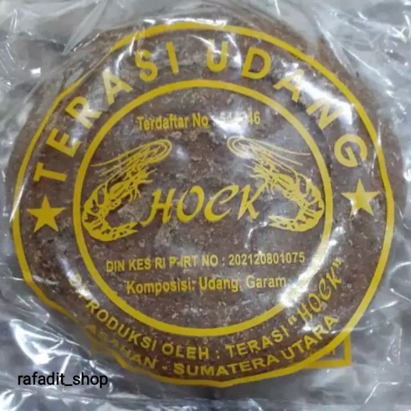 

Terasi Udang Asli Medan Netto. 200Gram