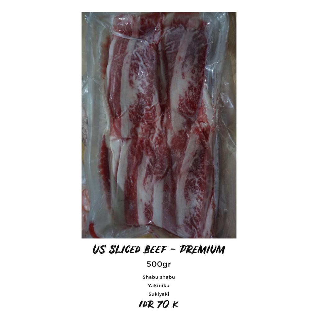 

US Sliced Beef Premium 500gr