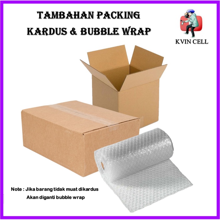 

PAKET PACKING TAMBAHAN TEMPERED GLASS BUBBLE & KARDUS
