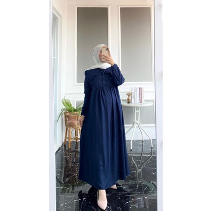 Gamis meera original gamis fuchia gamis katun rayon premium