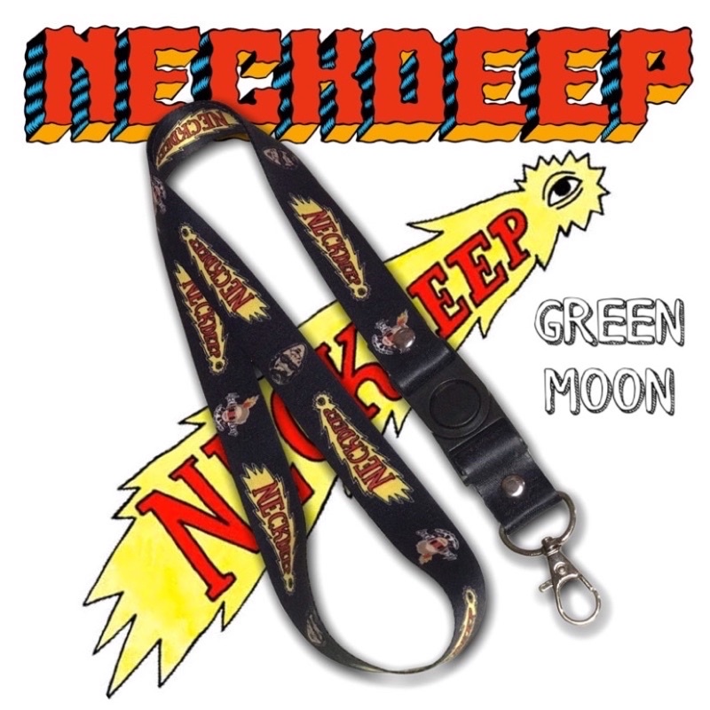 

lanyard NECKDEEP gantungan kunci band band metal band rock / tali lanyard gantungan leher id card name tag kartu nama / pods