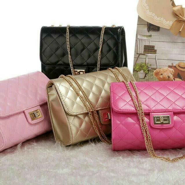 Jimshoney Minnie Chloe bag/ sling bag/clutch/tas pesta/tas import/tas wanita