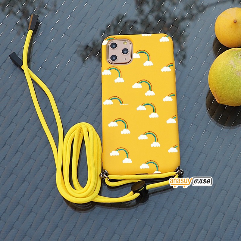 [AN08] Softcase Candy  Case Tali Motif | Slingcase Lanyard | All Type Oppo A16 A15 A7 A5s A53 A54 A1