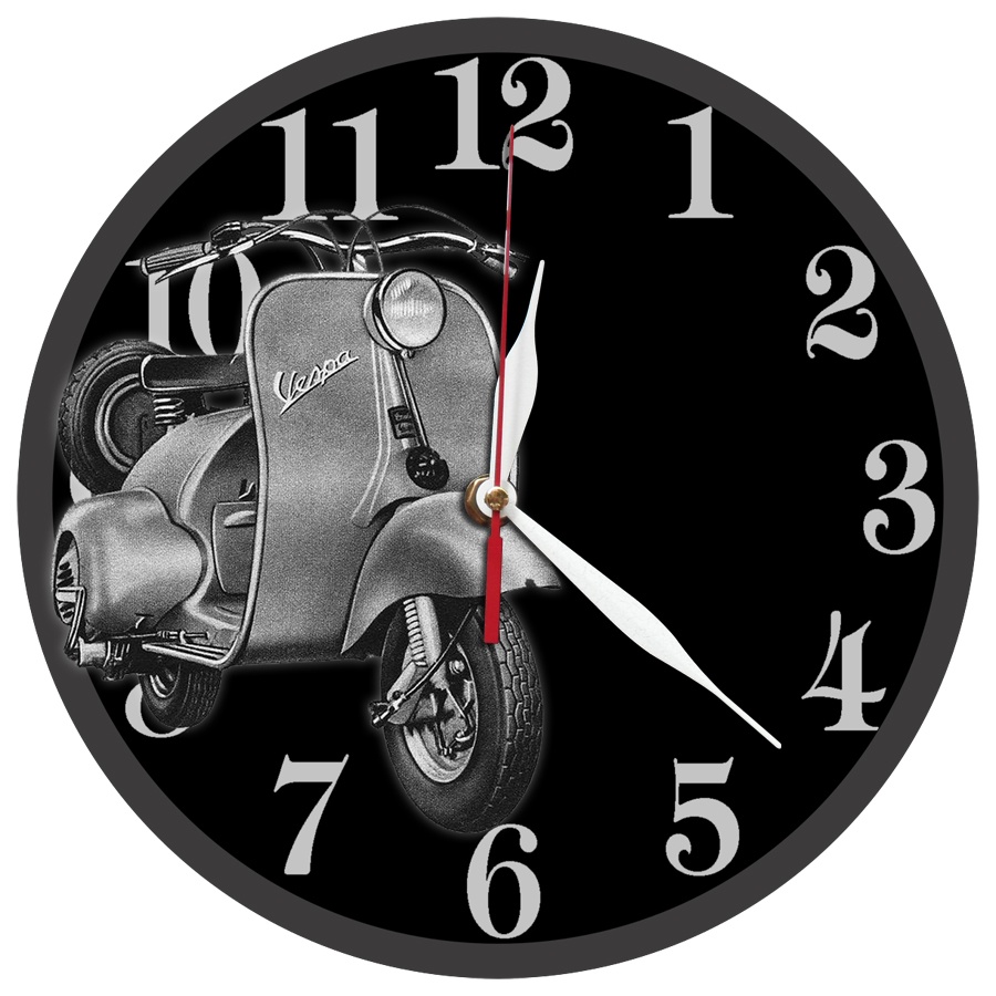 Jam dinding pespa kuno antik