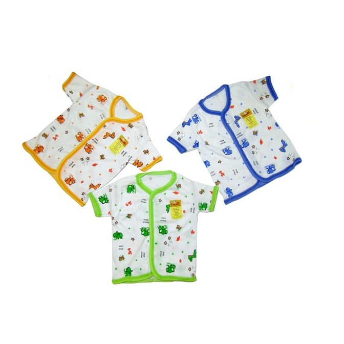 BAJU BAYI KATUN PENDEK PER 3PCS