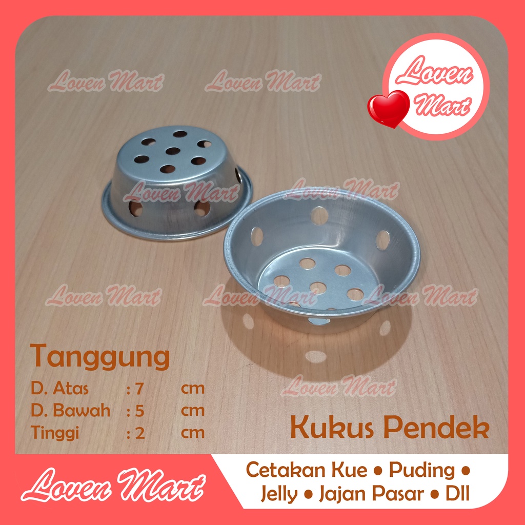 CETAKAN BOLU KUKUS TANGGUNG - CETAKAN KUE BOLU 7 CM - CETAKAN KUE KUKUS ALUMINIUM
