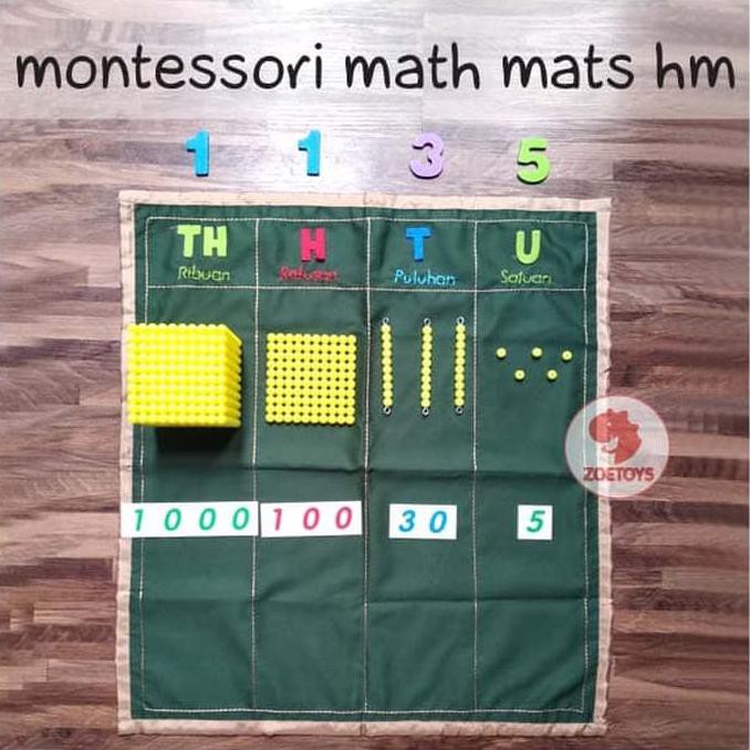 Zoetoys Montessori Math Mats Hm | mainan edukasi | mainan anak