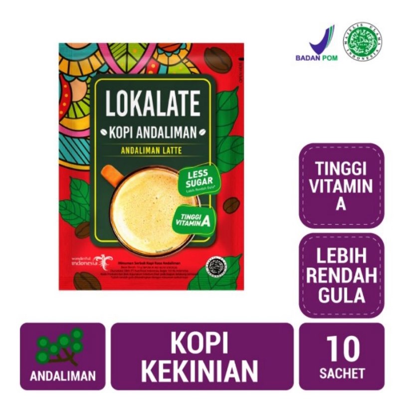 

Lokalate Kopi Andaliman Latte 1 Renceng isi 10 Sachet