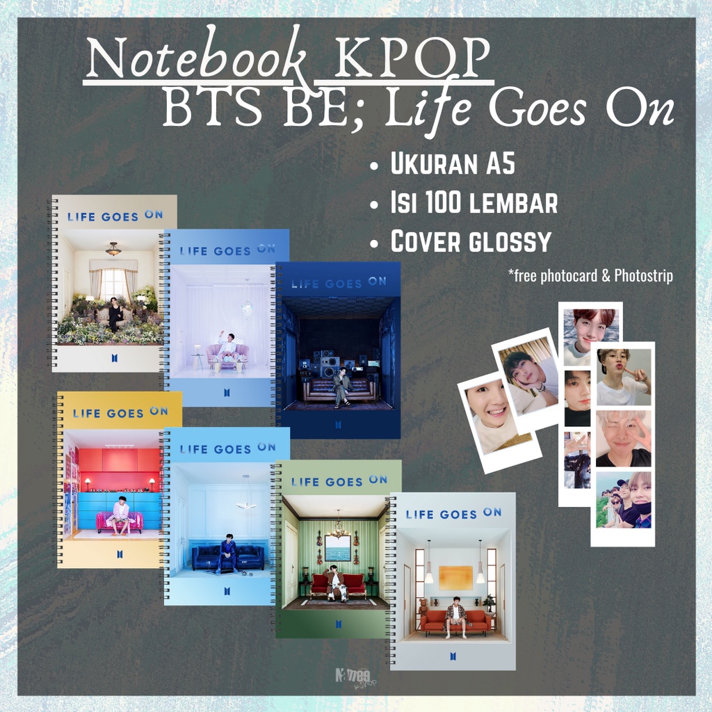 

BTS Notebook BE; Life Goes On