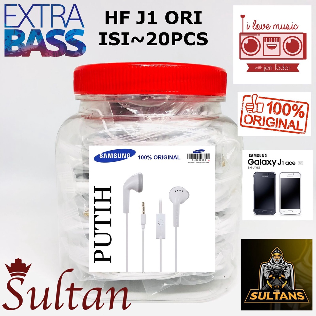 20pcs 1toples EARPHONE SAMSUNG ORIGINAL 100% VIETNAM SAMSUNG GALAXY J1ACE HEADSET HF J110 J1 ACE ORI