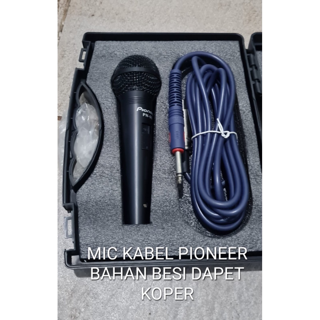 G615  PIONNER MIC KABEL TERBUAT BAHAN BESI KARAOKE LEGENDARY DYNAMIC MICROPHONE CARDIOID MIKROPHONE MEETING METING CABLE VOKAL ARTIS VOCAL AUDIO SOUND SISTEM PROFESIONAL PRO PENGERAS SUARA JERNIH DAN SENSITIF COCOK BUAT SEGALA ACARA PAKAI BOX TERJANGKAU