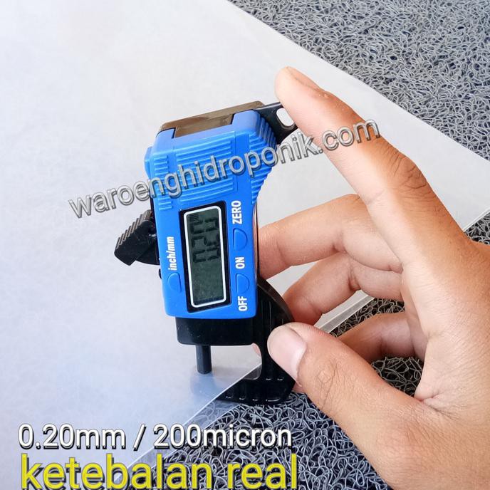 plastik uv green house 200 micron lebar 3 meter / hidroponik