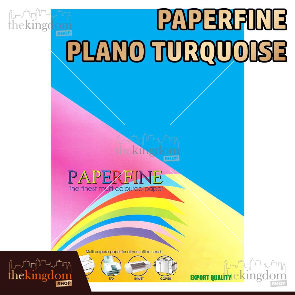 

Paperfine Kertas HVS Warna Plano Turquoise Biru Tua 61x86cm Isi /25 Lembar