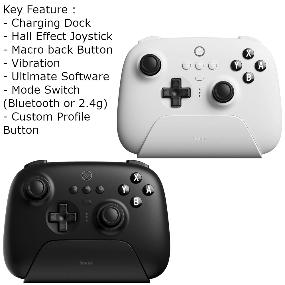 8Bitdo Ultimate Bluetooth Controller Wireless Gamepad Charging Dock