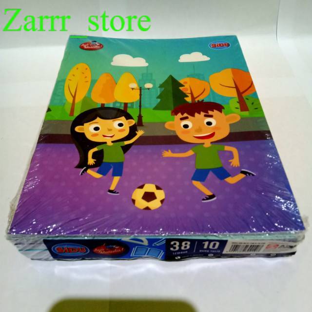 

10 PCS 1 PACK Buku Tulis Sidu 38 Sinar Dunia 38