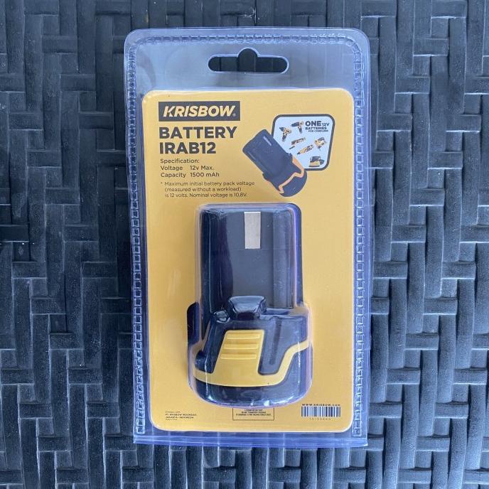 =====] Krisbow Li-on 12 V Battery for bor cordless / Krisbow batre 12 V