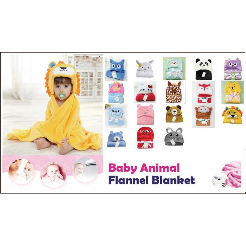 Selimut Animal Bayi Bahan Lembut