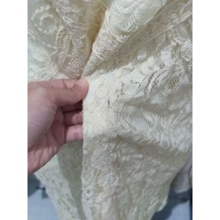 Mini dress Brukat warna putih gading  Shopee Indonesia