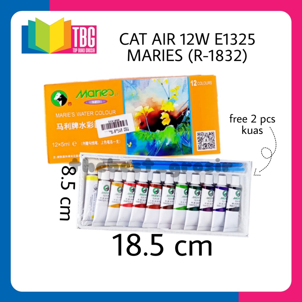 

1 SET CAT AIR 12W E1325 MARIES / 1SET 12W WATER COLOUR/ 1 SET CAT AIR 12 WARNA (R-1832)