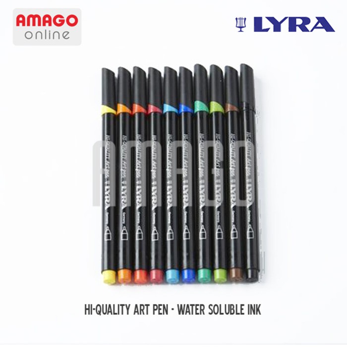 Spidol Warna Lukis LYRA Artpen - Metal Box - 10 pcs - 6751100