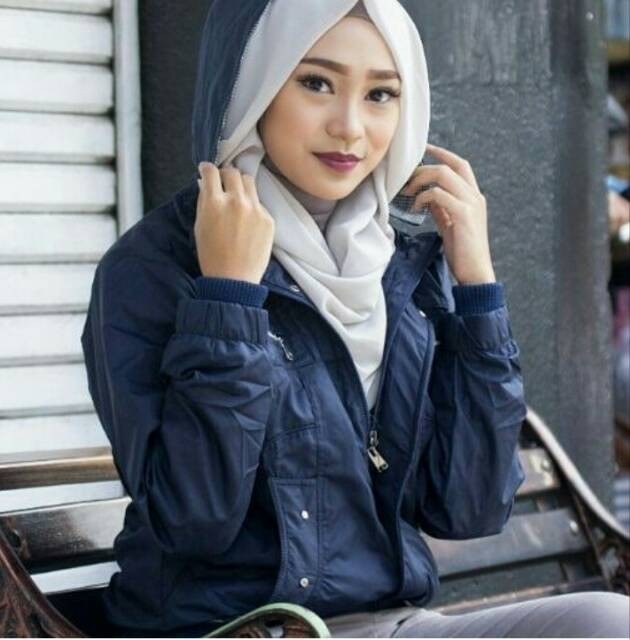 Jaket Taslan Wanita/Cewek Anti Air | OOTD Jaket Wanita Tebal Premium Quality!