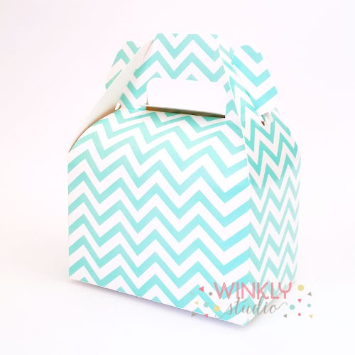 Chevron Mini Gable Box / Kotak Snack Mini Motif ZigZag