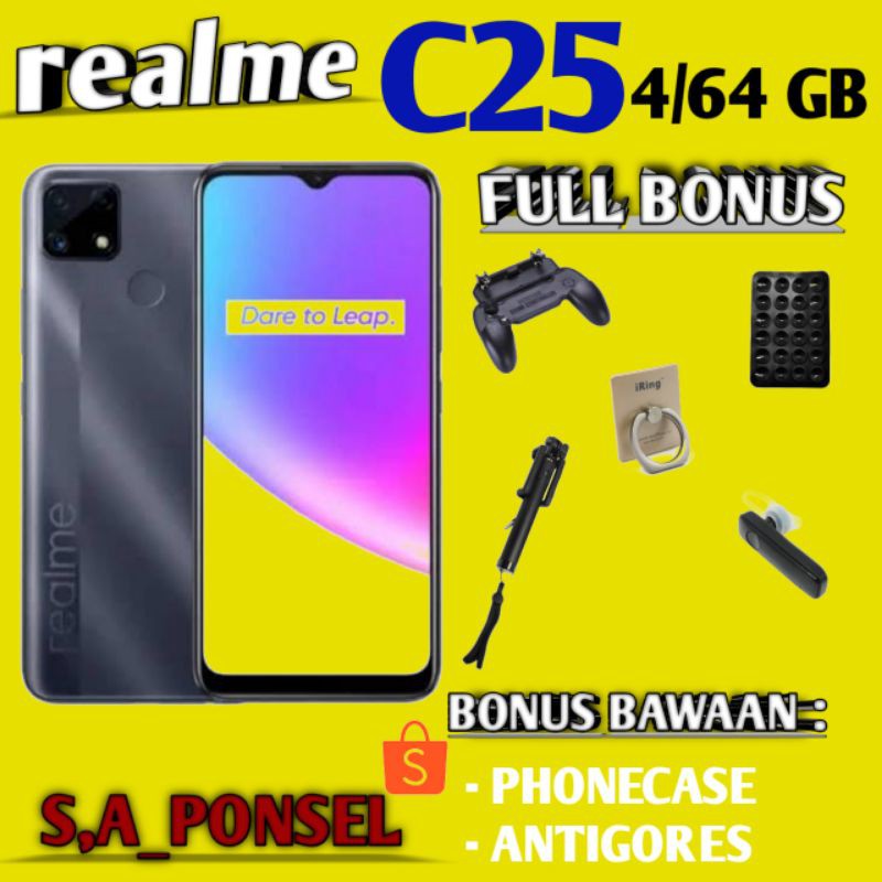 REALME C25 RAM 4/64 GB GARANSI RESMI REALME