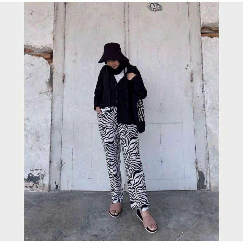 Kulot zebra (COD) material rayon premium