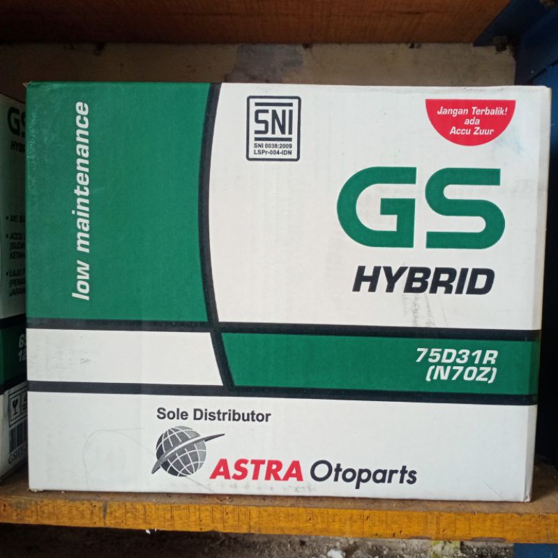 Jual ORIGINAL Aki GS ASTRA Hybrid N70Z untuk L300 Kuda Diesel Ranger