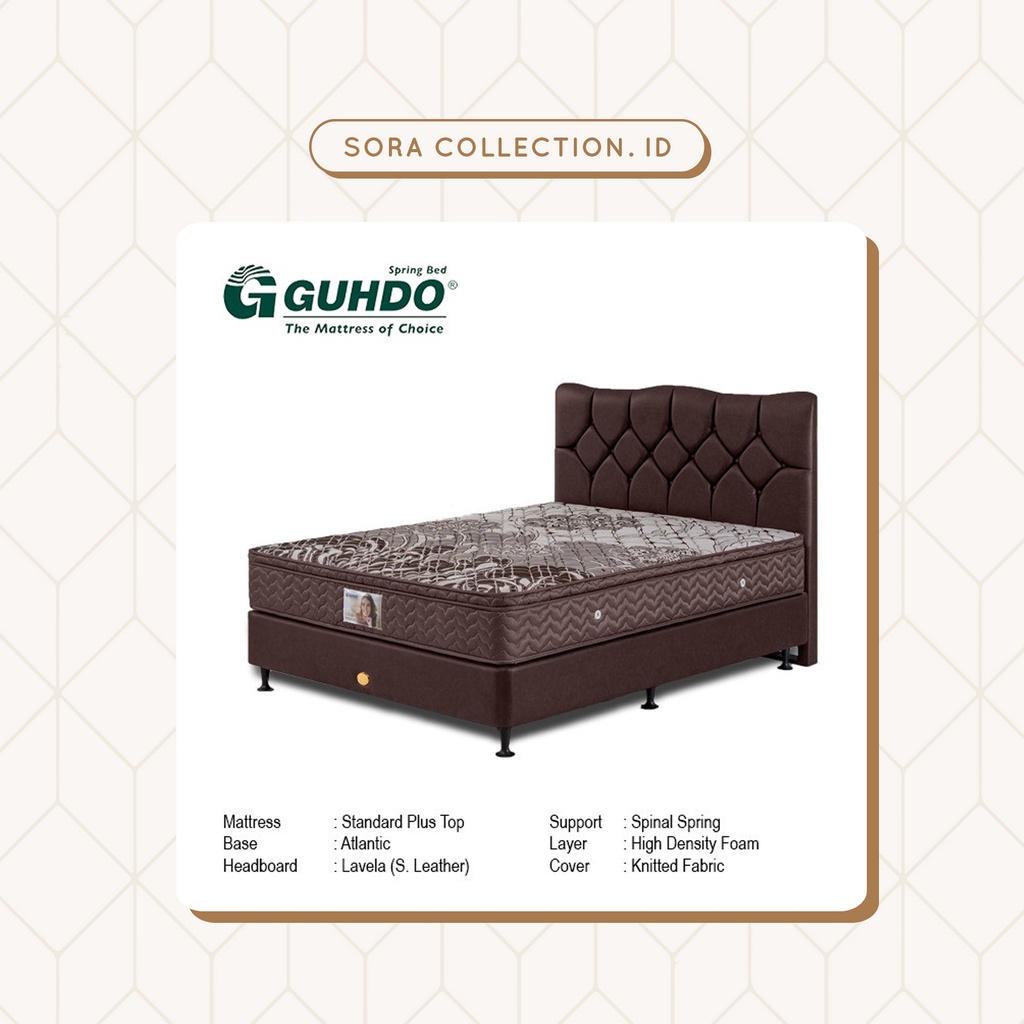 Guhdo Springbed Standard Plush Top Lavela Uk 160x200 ( Full Set )