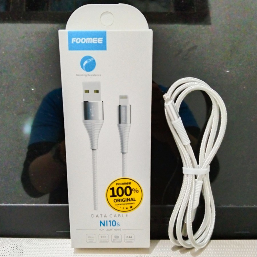 Kabel Data Iphone FOOMEE NI10s Kabel Data Lightning Fast Charging 100CM