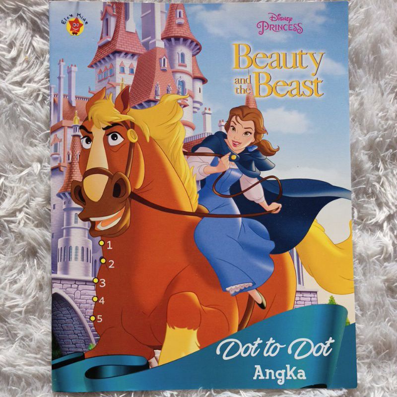 Buku Aktivitas Anak - Disney Princess Beauty and the Beast Dot to Dot Angka