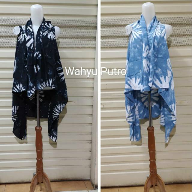 Outer batik outer shibori outer jumputan oleh oleh jogja blazer luaran