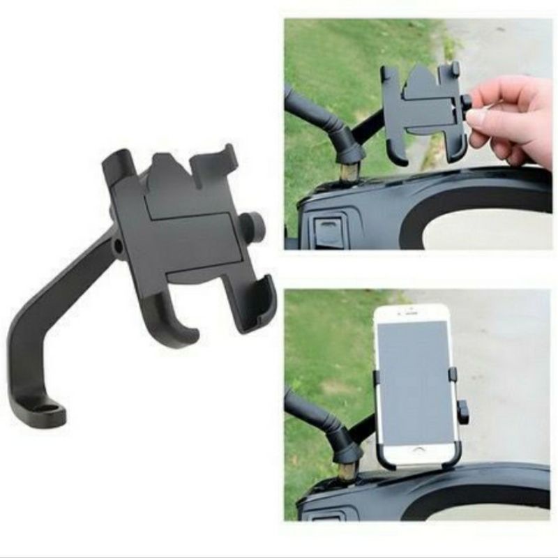 Phone holder hp motor handphone spion bahan besi