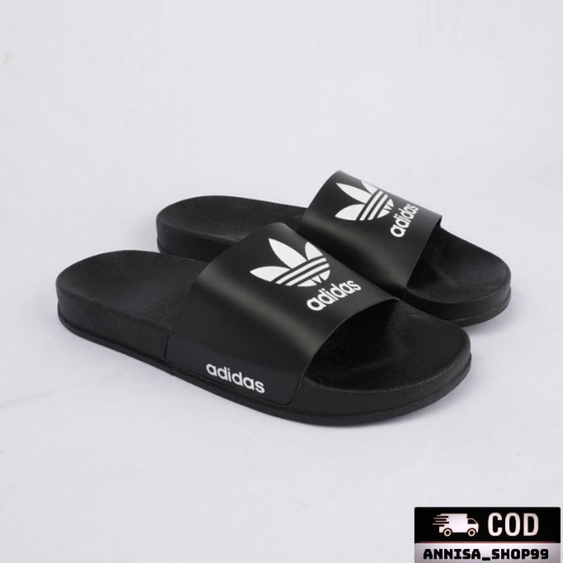 AnnisaShop99 . NN HITAM SHP . Promo Sandal Slop Slip On Distro Casual Pria Wanita Dewasa